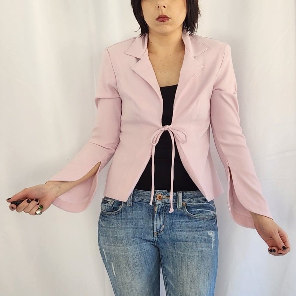 Y2K Pastel Pink Blazer
